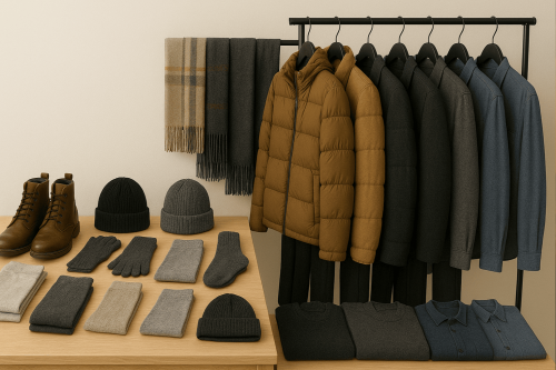 Winter Wear donation table